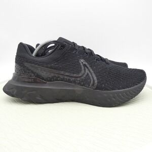 Nike React Infinity Run Flyknit 3 Men's 12 Running Shoes Black Athletic Sneakers
